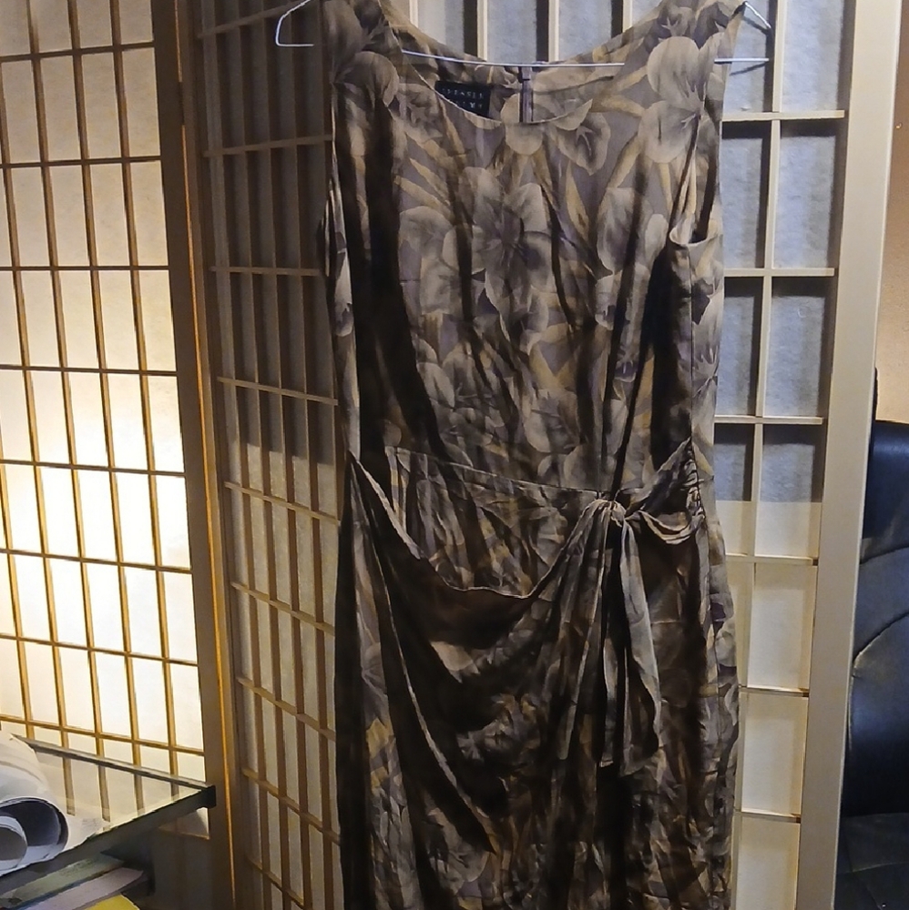 Spenser Jeremy Brown Ruched Asymmetrical Cocktail Dress